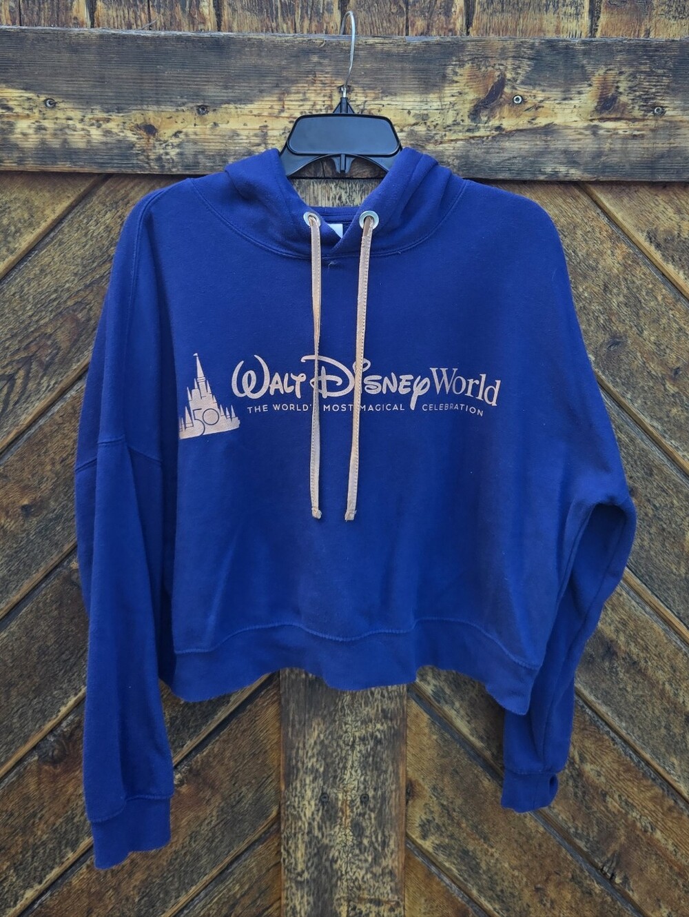 Walt Disney World 50th Anniversary Cropped Hooded Sweatshirt